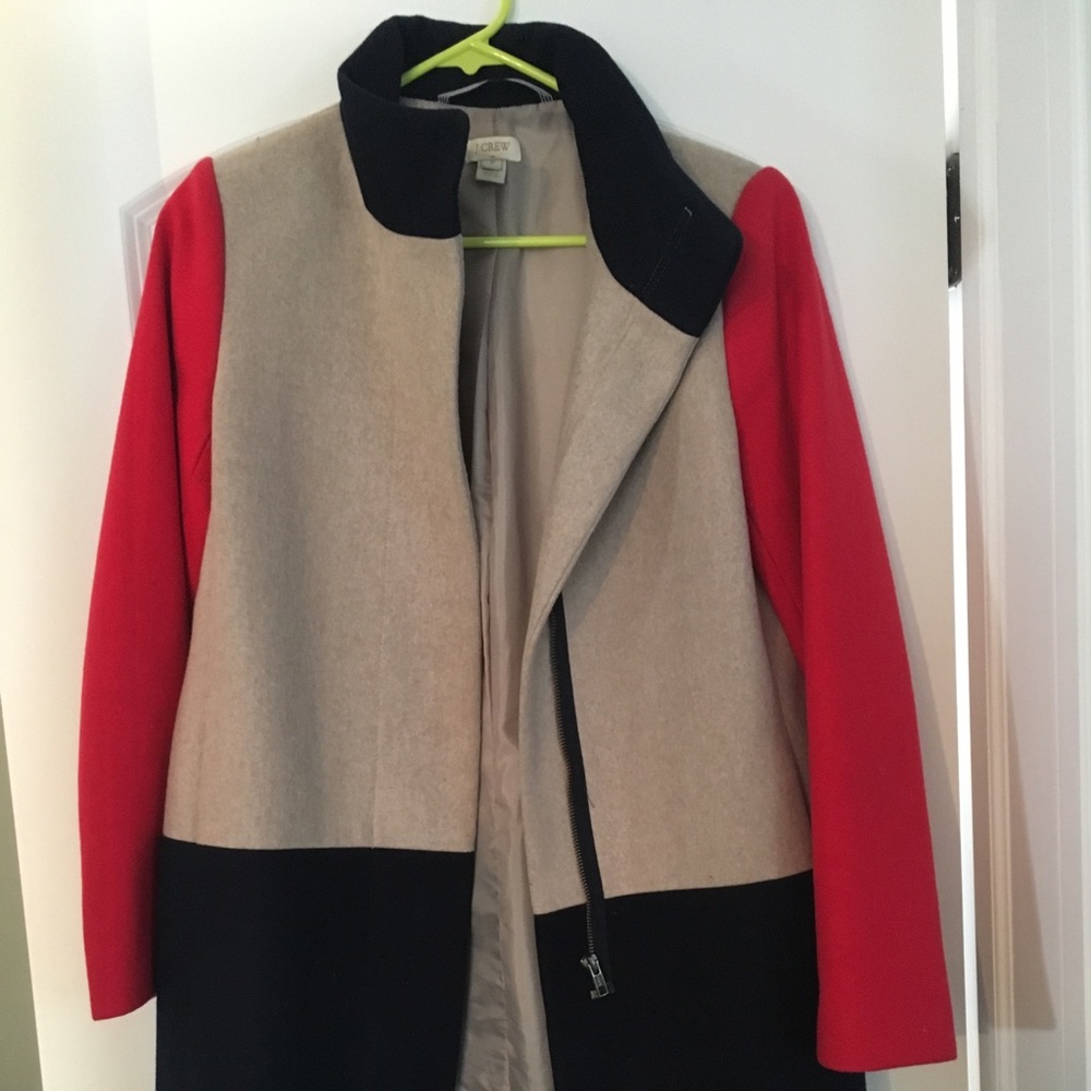 J Crew wool dress coat